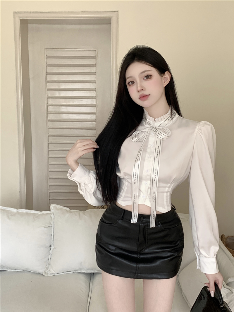 Court style shirt refinement tops for women