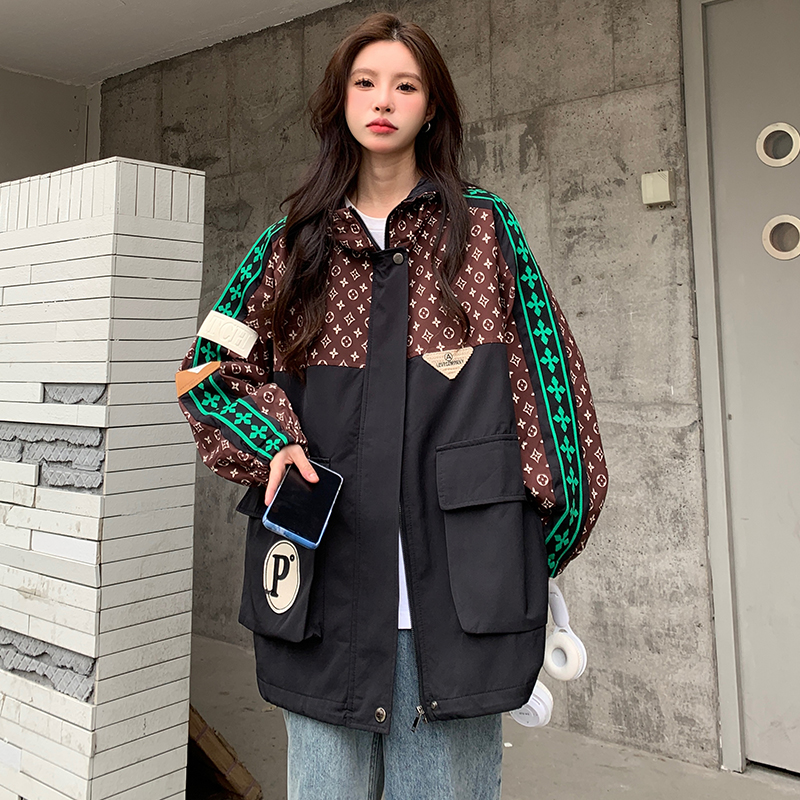 Student simple coat spring couple clothes for women