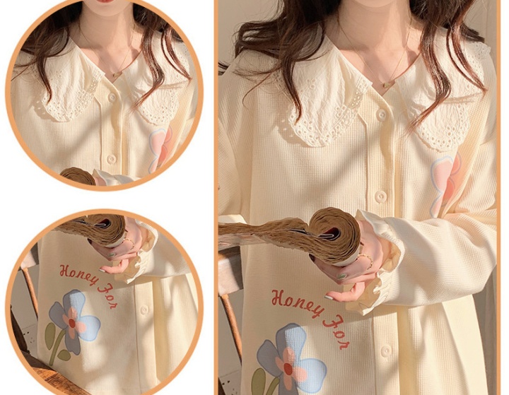 Korean style cardigan pajamas 2pcs set for women