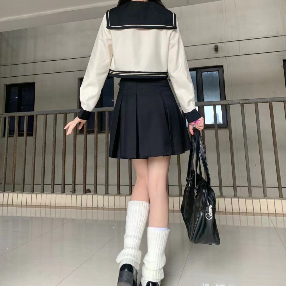 Student uniform Korean style skirt 2pcs set