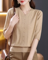 Short sleeve sweater fashion and elegant tops for women
