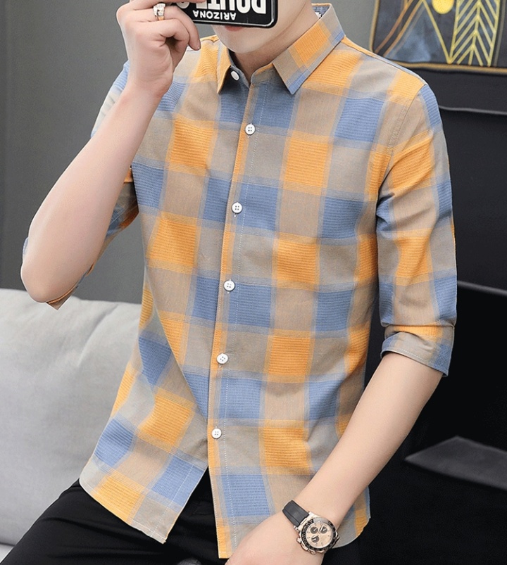 Spring and summer short sleeve Korean style shirt for men