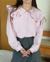 Wood ear Korean style sweet long sleeve shirt