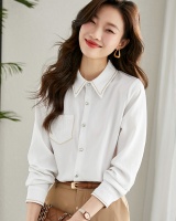 Unique tender France style shirt spring white tops