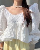 Spring Korean style tops sweet temperament shirt