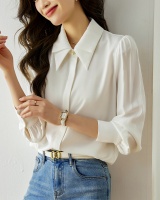 Spring white tops light Korean style shirt