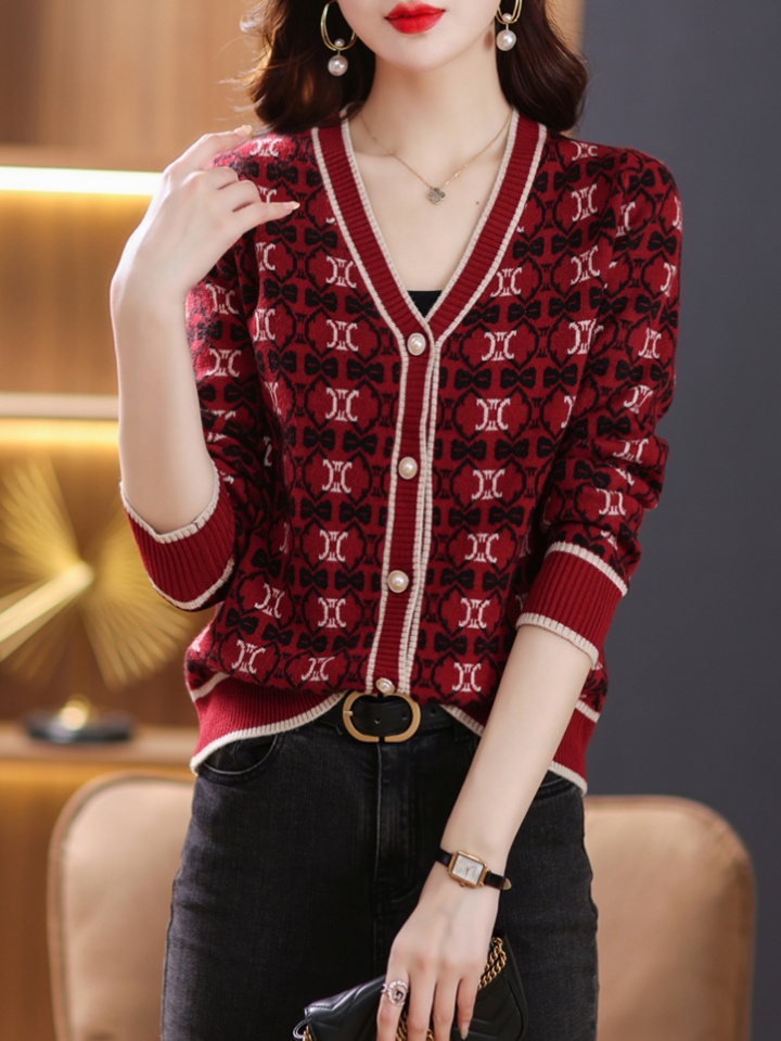 Long sleeve chiffon sweater doll collar tops for women