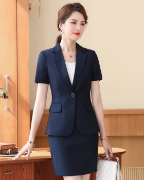 Overalls business suit short sleeve skirt for women