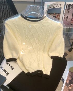 Spring and summer sweater knitted tops for women