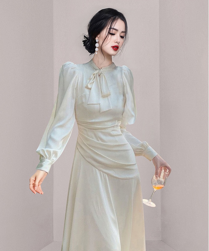 France style refinement temperament white dress for women