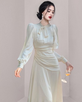 France style refinement temperament white dress for women