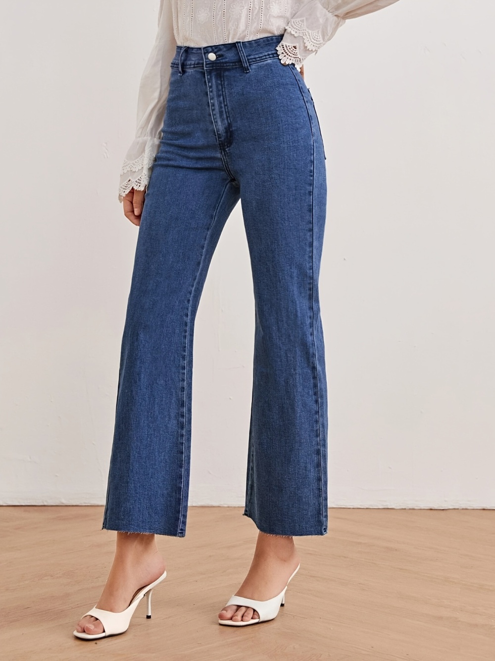 Pocket fashion pants pure jeans for women