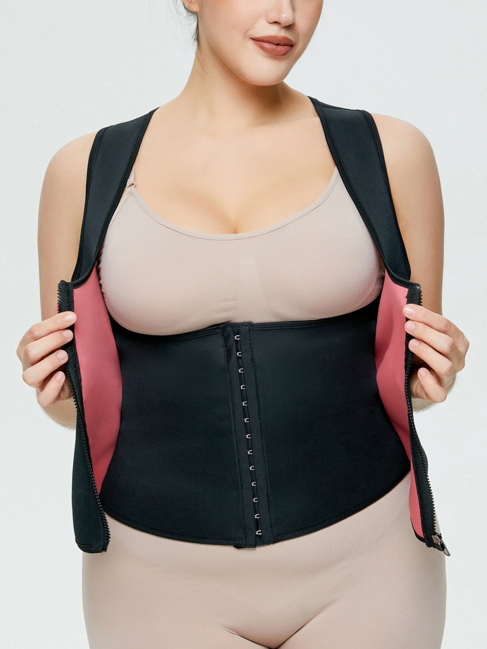 Breasted adjustable tops bound fitness shapewear