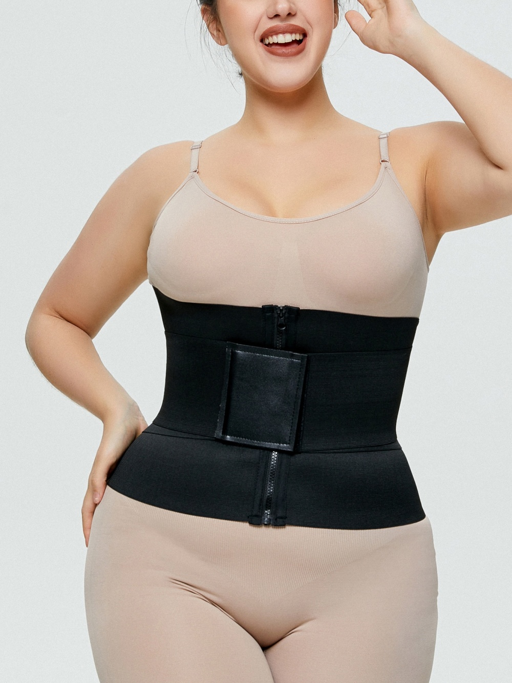 Plastic waist belt body sculpting corset for women