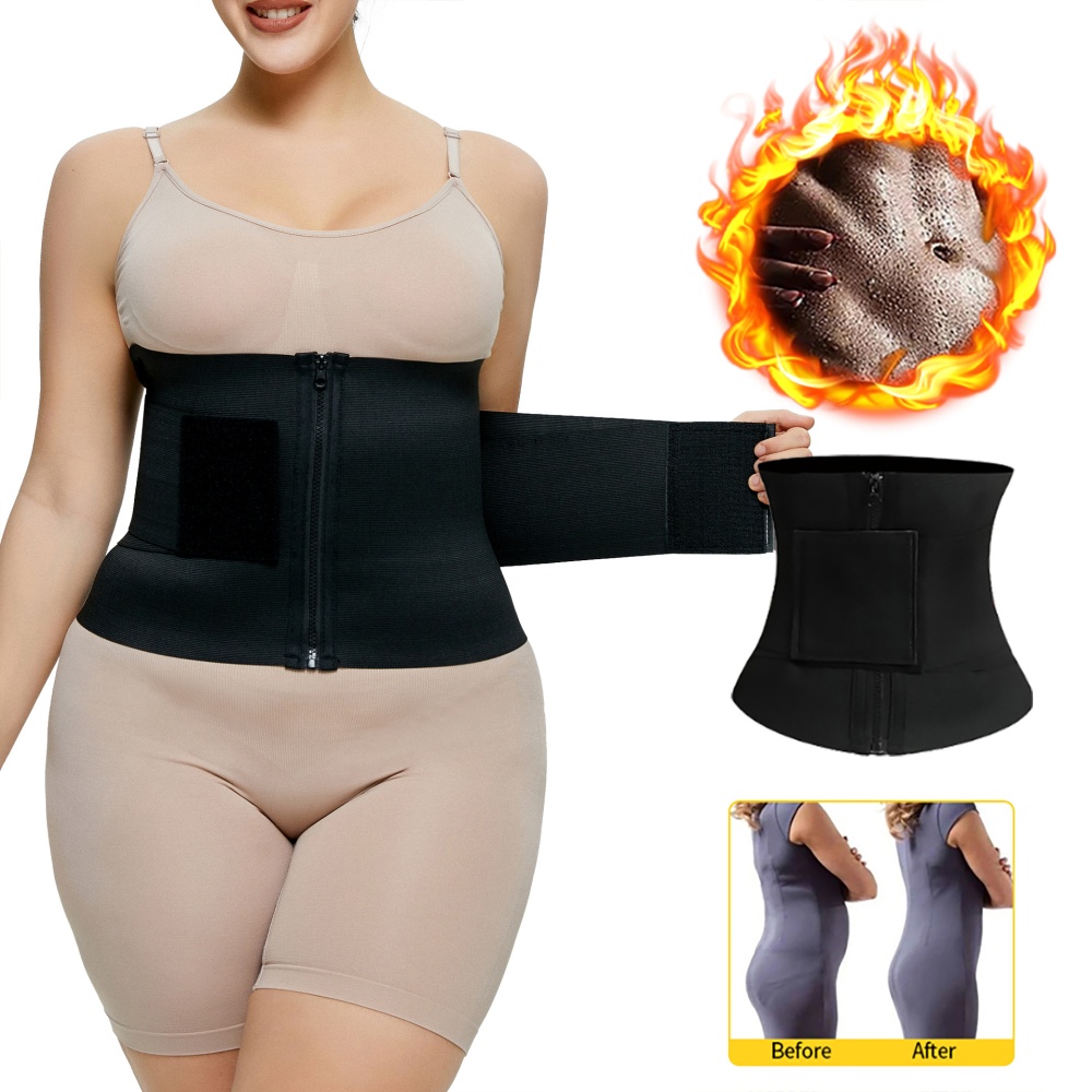 Plastic waist belt body sculpting corset for women