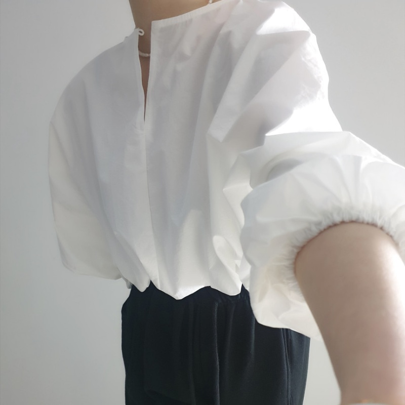 Fashion sunscreen lantern sleeve Korean style loose shirt
