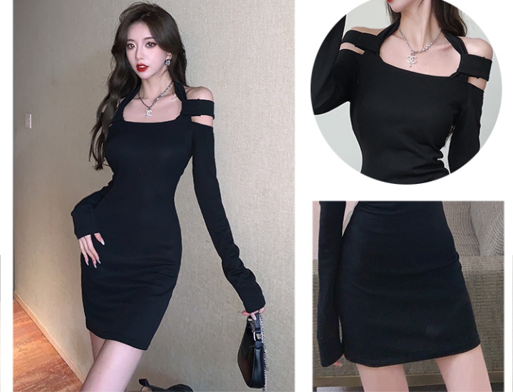 Package hip strapless pinched waist sexy dress