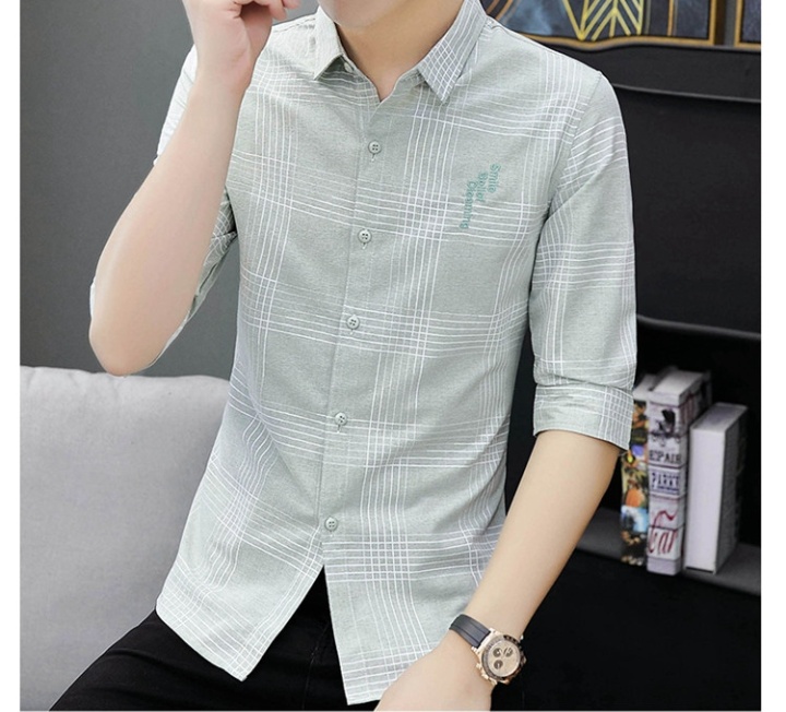 Short sleeve long sleeve Korean style slim shirt for men