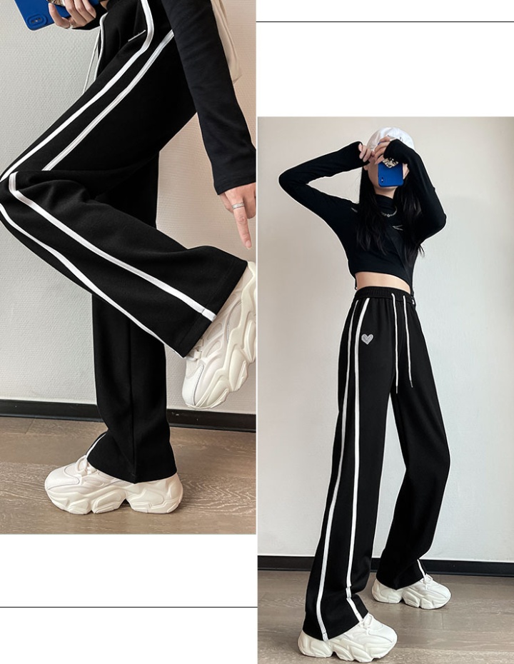 Spring and autumn wide leg cotton sweatpants for women
