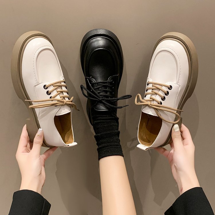 Spring and autumn shoes leather shoes for women
