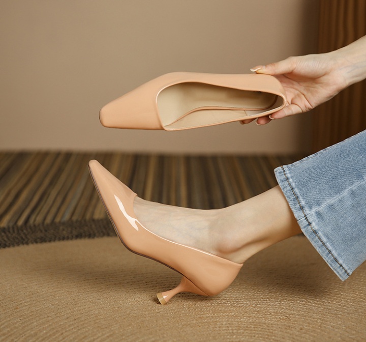 Fashion spring high-heeled shoes pure shoes for women