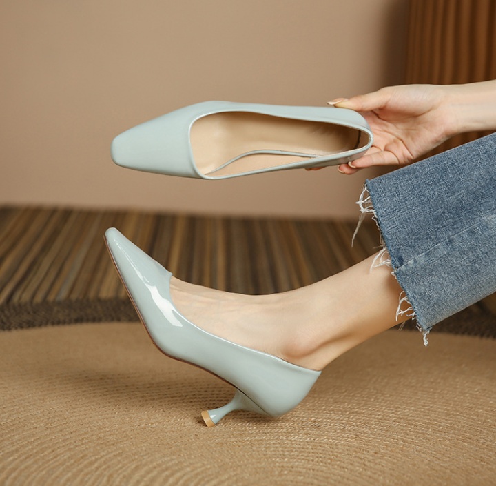 Fashion spring high-heeled shoes pure shoes for women
