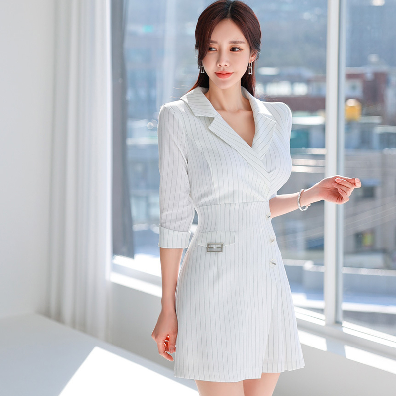 Korean style business suit profession dress for women