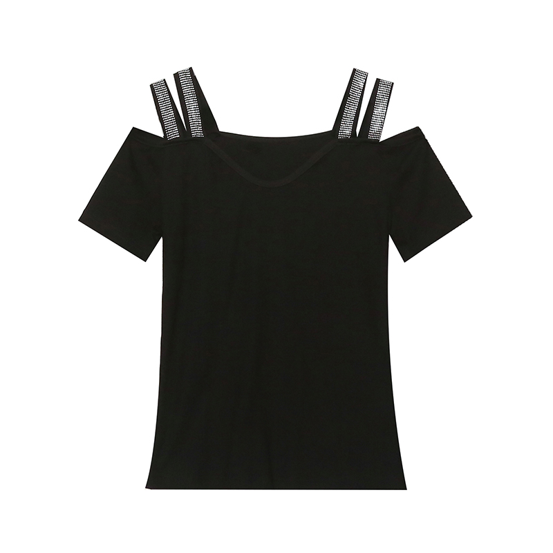 Rhinestone T-shirt fashion small shirt for women