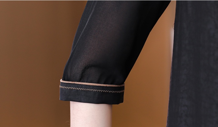Burst crack silk short sleeve luxurious dress for women