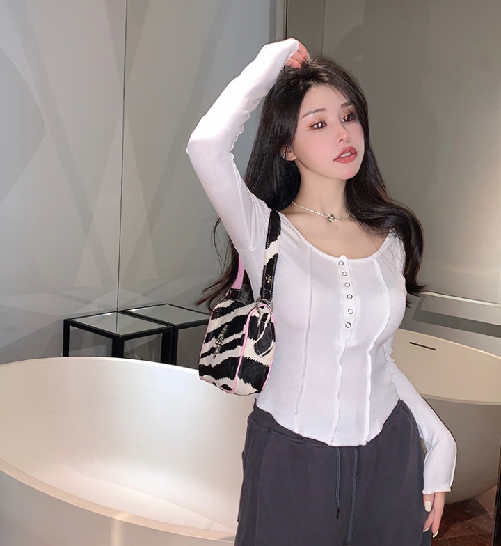 Long sleeve T-shirt bottoming shirt for women