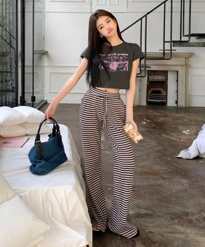 Retro long pants spring and summer flare pants for women
