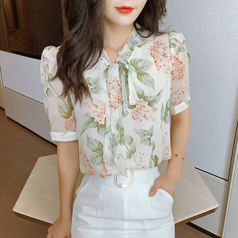 Fashion chiffon shirt elegant tops for women