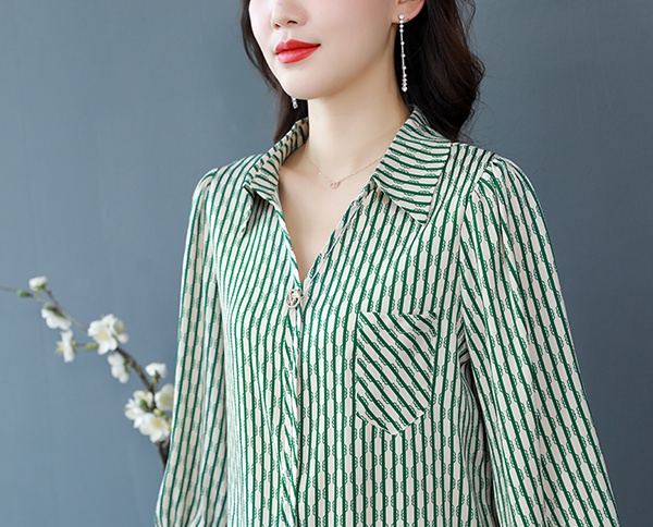 Short sleeve shirt silk tops for women