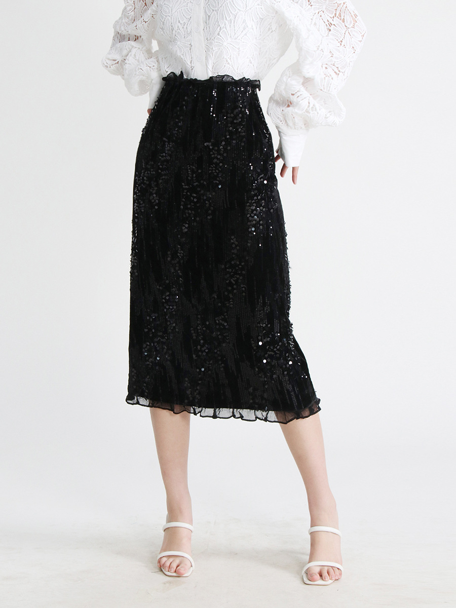 Fashion slim skirt lace temperament long skirt for women