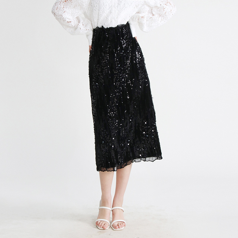 Fashion slim skirt lace temperament long skirt for women