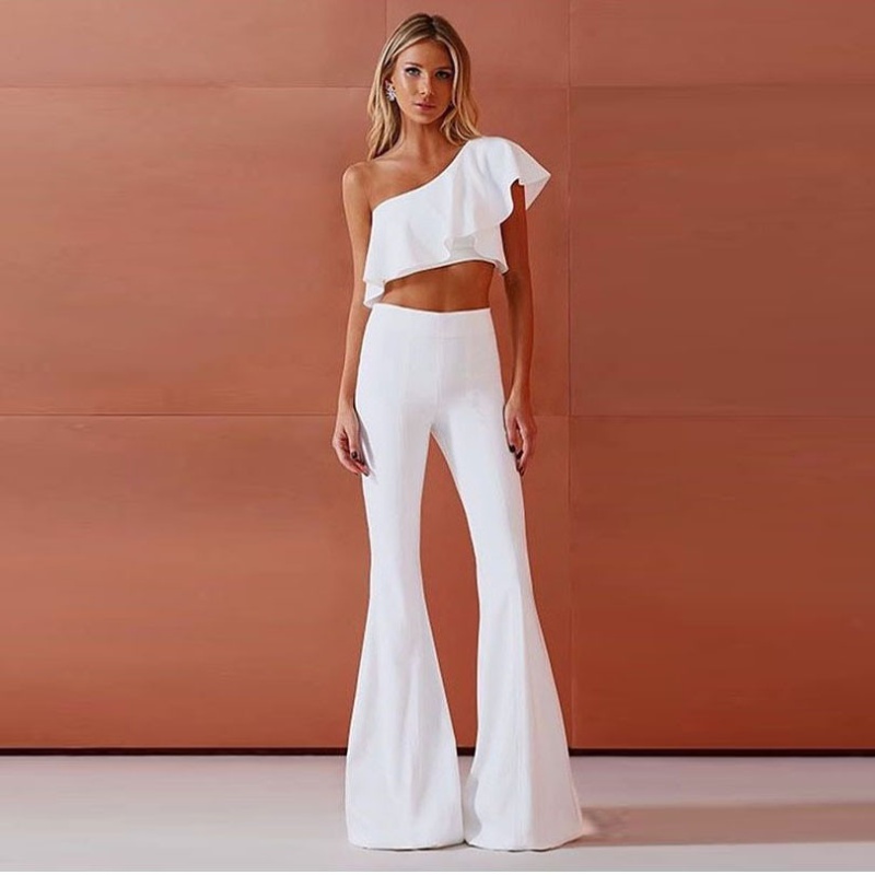 Spring and summer pure jumpsuit Casual long pants for women