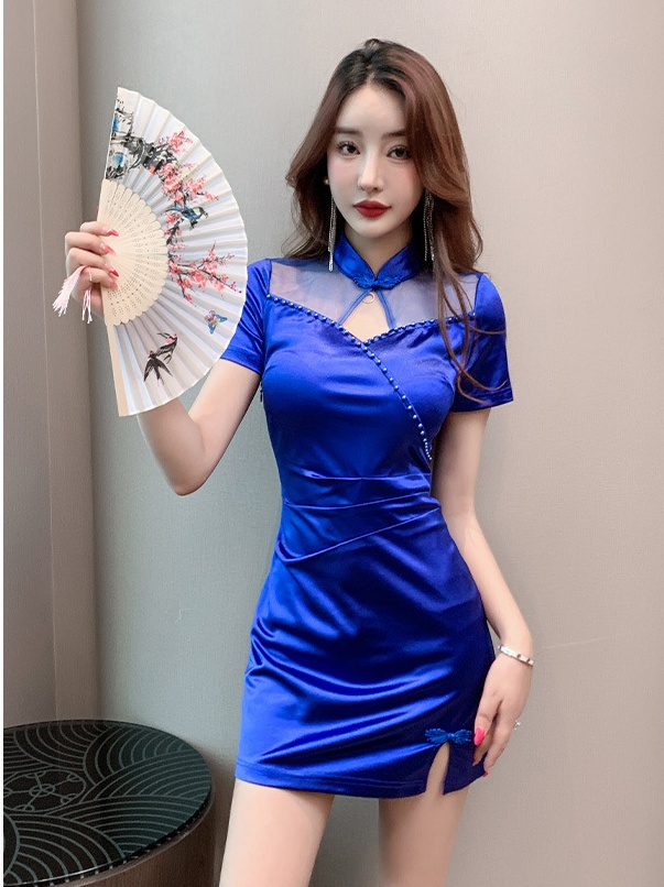 Overalls slim dress package hip cheongsam for women