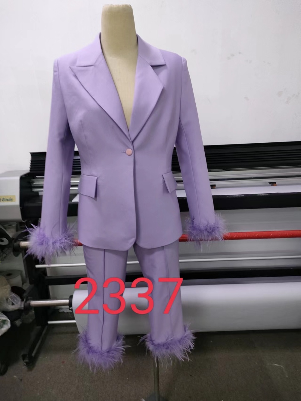 Temperament coat slim business suit 2pcs set