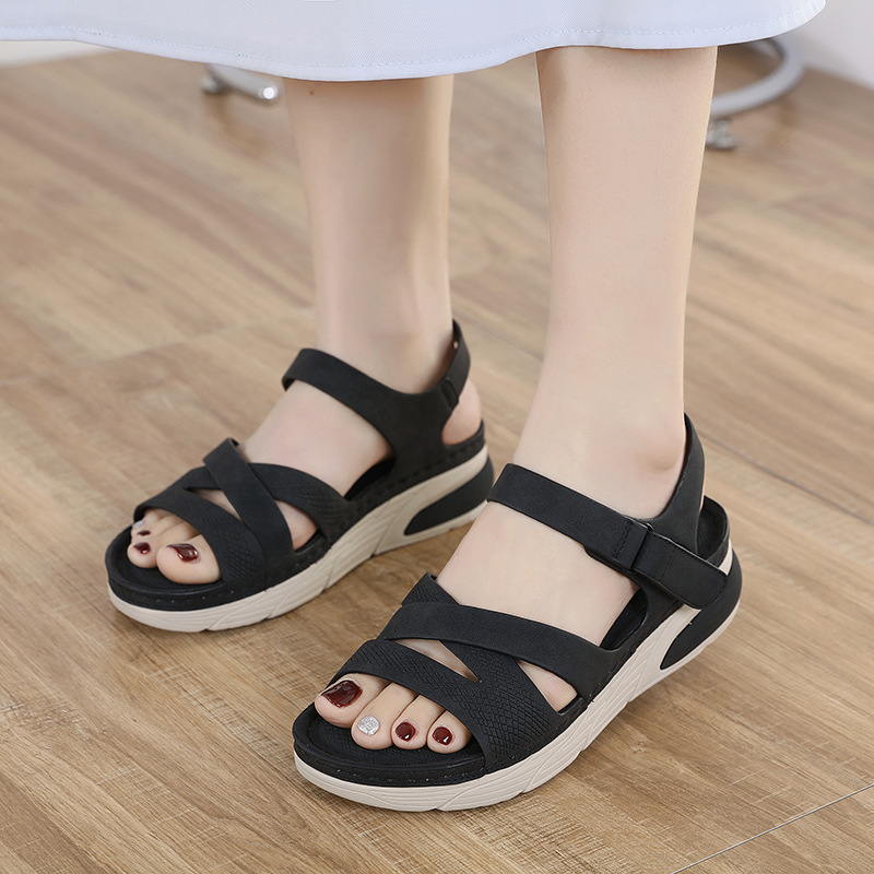 Velcro sports cozy Casual thick crust sandals for women