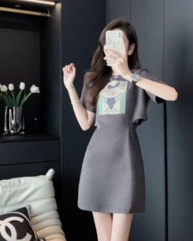 Korean style dress spring and summer T-shirt