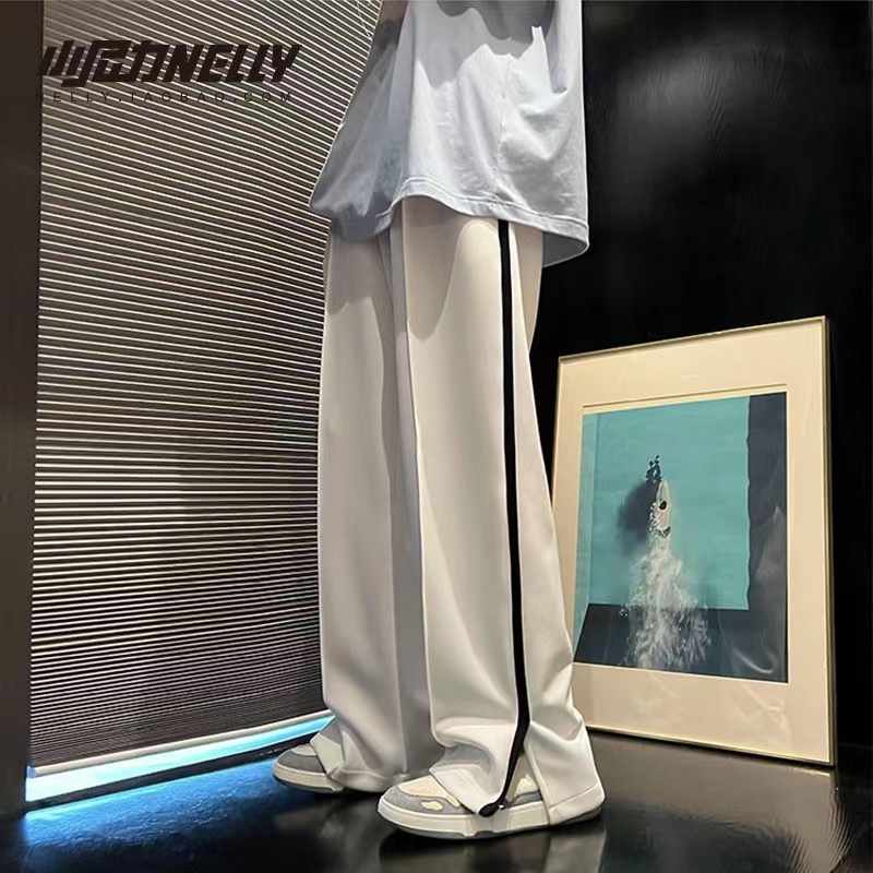 Thin Casual sweatpants big scales wide leg pants for men