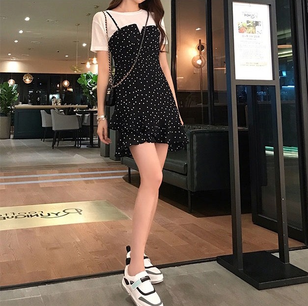 Summer slim fashionable fashion dress 2pcs set for women