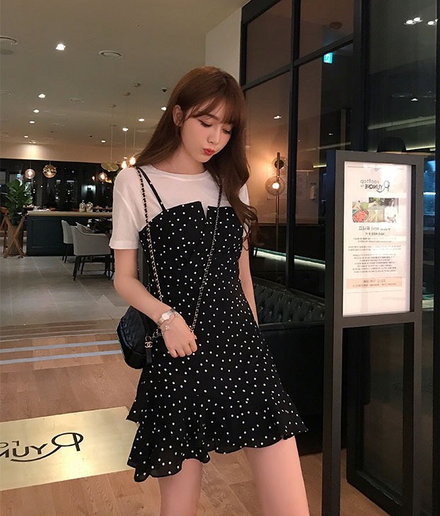 Summer slim fashionable fashion dress 2pcs set for women