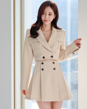 Korean style short skirt fashion business suit 2pcs set