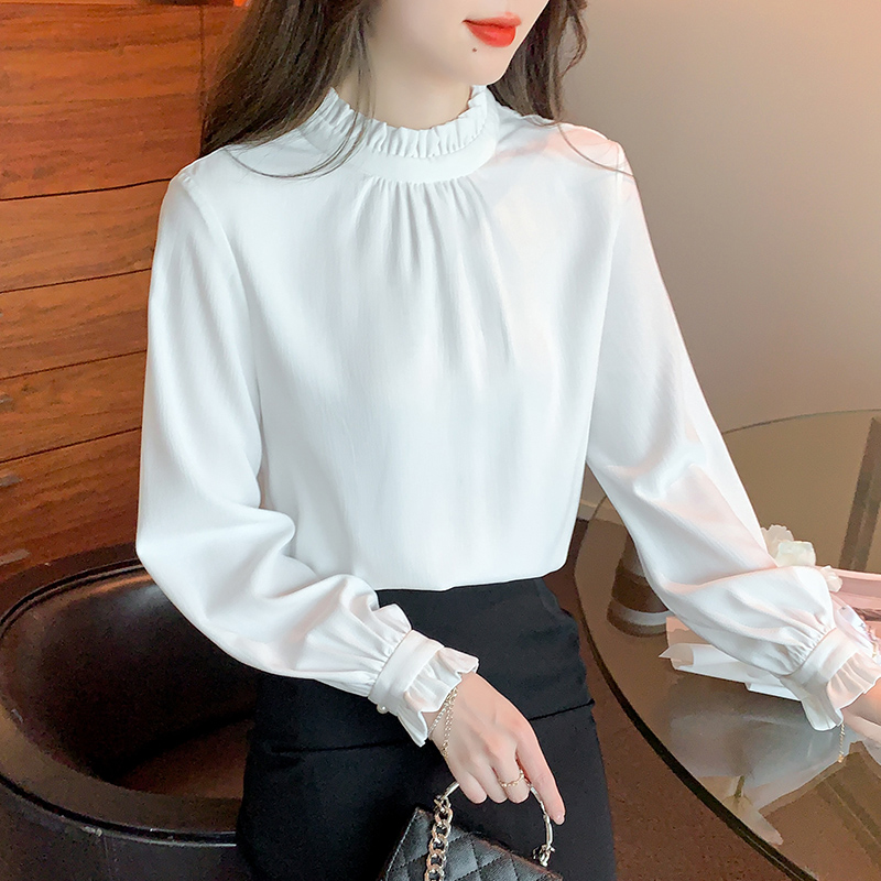 Elegant tops long sleeve shirt for women