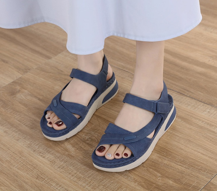 Casual velcro large yard cozy thick crust portable sandals