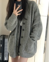 Korean style sweater outside the ride coat for women