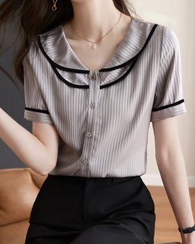 Stripe Casual tops summer loose shirt for women