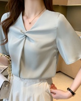 Korean style summer shirt short sleeve all-match tops