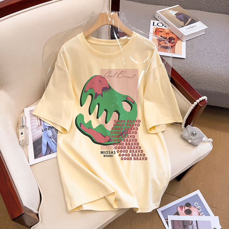 Printing quality short sleeve spring T-shirt